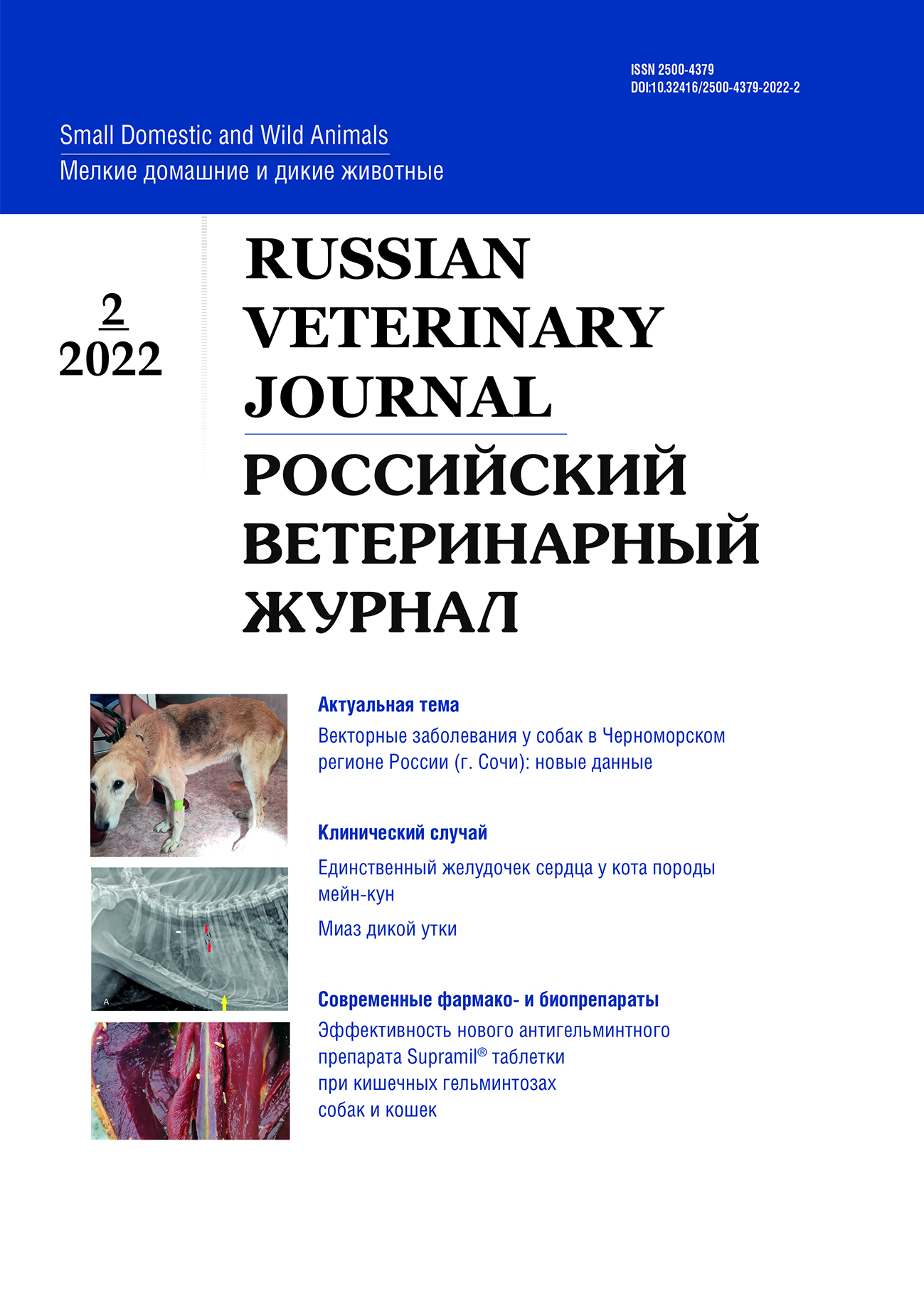                        CVBDs in dogs in the Russia Black Sea Coast region: modern status
            